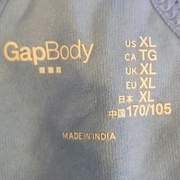 GapBody union blue stripped racer back bralette size XL - Picture 3 of 3